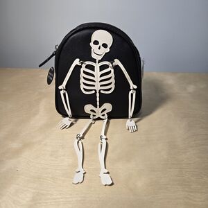 B&BW Black Skeleton Mini Backpack